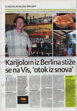 Pizzeria Karijola u Slobodnoj Dalmaciji, 2010.